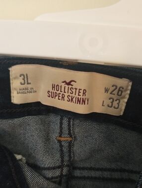 Hollister Super Skinny Jeans - Dark Blue Wash3L 26x33L